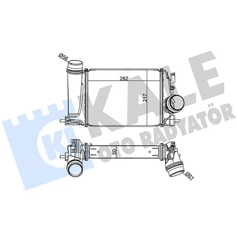 TURBO RADYATÖRÜ (INTERCOOLER) QASHQAI 14= 1.2 DIG-T / MEGANE IV 1.2 TCE 15=