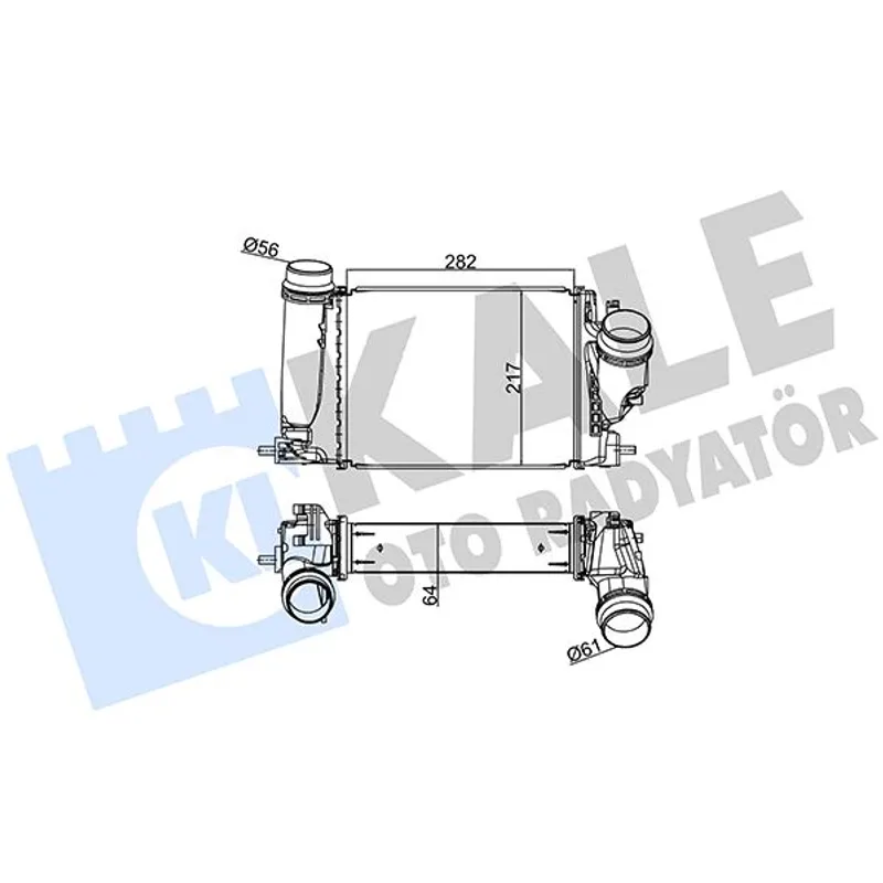 TURBO RADYATÖRÜ (INTERCOOLER) QASHQAI 14= 1.6 DCI / X-TRAIL 13= 1.6DCI / KADJAR / MEGANE / TALISMAN