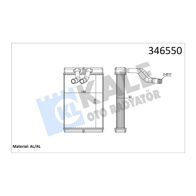 RADYATÖR KALORİFER STAREX 02-08 100HP / D4BH ÖN BRAZING